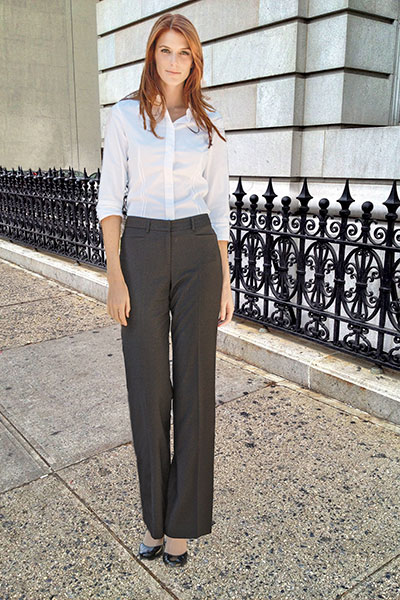 Tropical Wool Womens Business Pants Made in New York City-Bluesuits