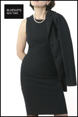 Bluesuits Tropical Wool Sleeveless Shift Dress Bluesuits Tropical Wool Sleeveless Shift Dress