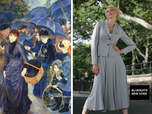 The umbrellas by Renoir- Bluesuits Vivien Jacket