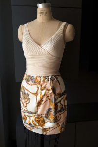 Bluesuits Beige Wrap Skirt